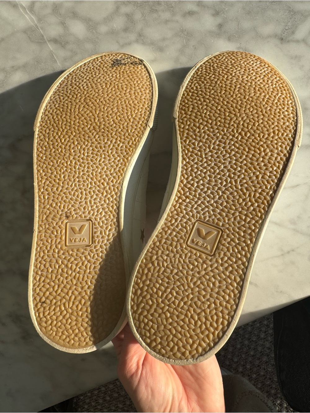 MADEWELL X VEJA Esplar Low Sneakers Embroidered Stars White w Gold Stars Size 6 - Picture 9 of 9